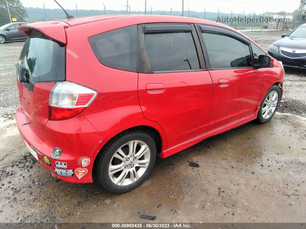 2009 Honda Fit Sport Red vin: JHMGE884X9S033819