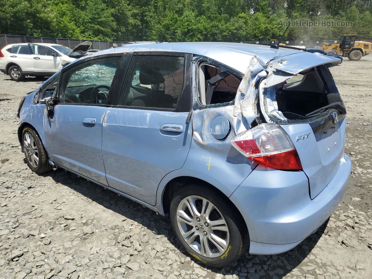 2009 Honda Fit Sport Blue vin: JHMGE884X9S039703