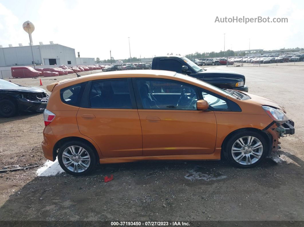 2009 Honda Fit Sport Orange vin: JHMGE884X9S041547