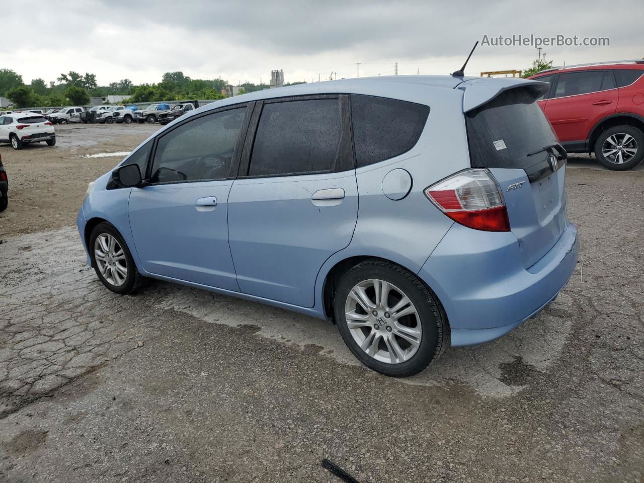 2009 Honda Fit Sport Синий vin: JHMGE884X9S054332