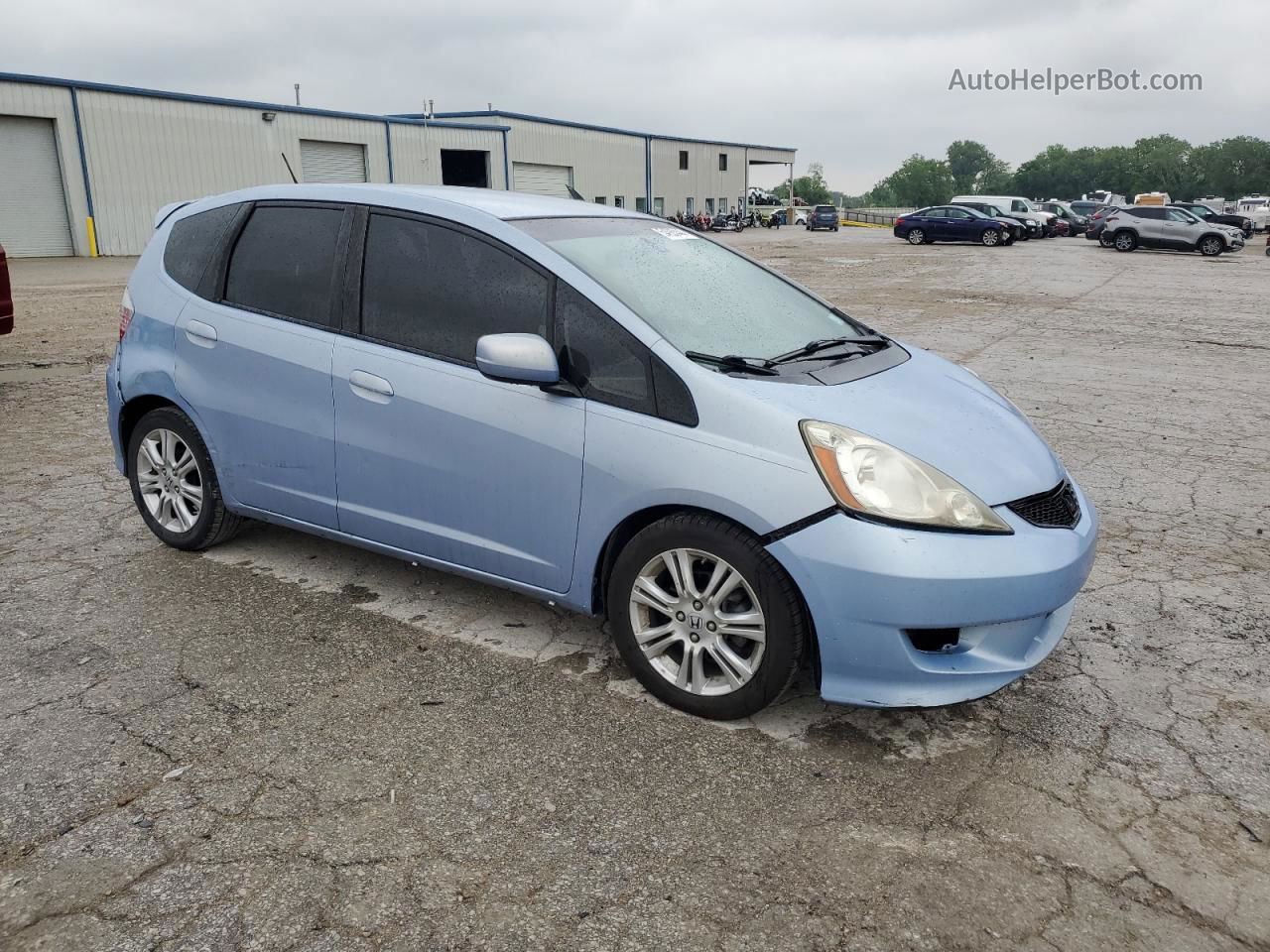 2009 Honda Fit Sport Синий vin: JHMGE884X9S054332