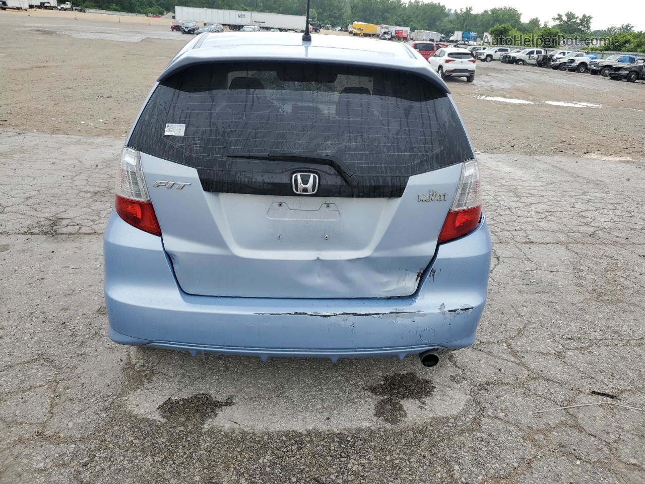 2009 Honda Fit Sport Blue vin: JHMGE884X9S054332