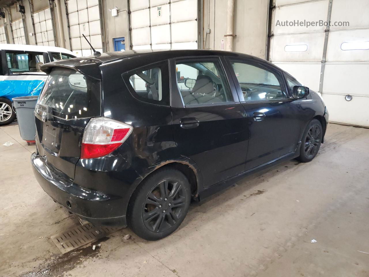 2009 Honda Fit Sport Black vin: JHMGE884X9S057280