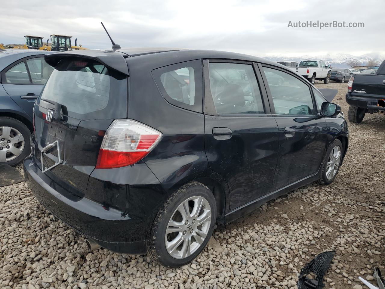 2009 Honda Fit Sport Black vin: JHMGE884X9S073124