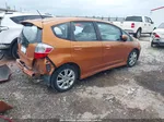 2009 Honda Fit Sport Orange vin: JHMGE884X9S075357