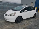 2009 Honda Fit Lx White vin: JHMGE88549S803747