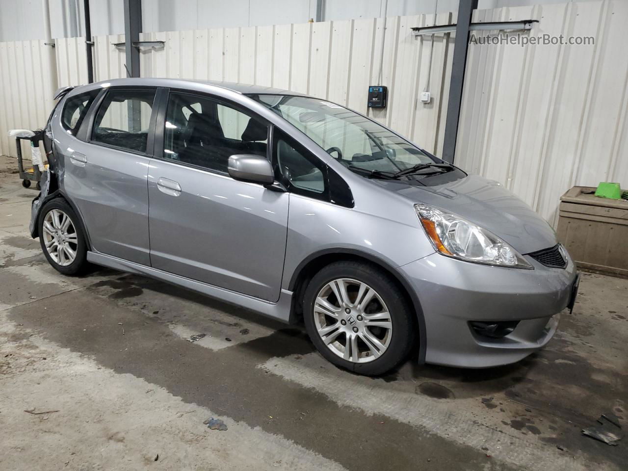 2009 Honda Fit Sport Silver vin: JHMGE88619S003416