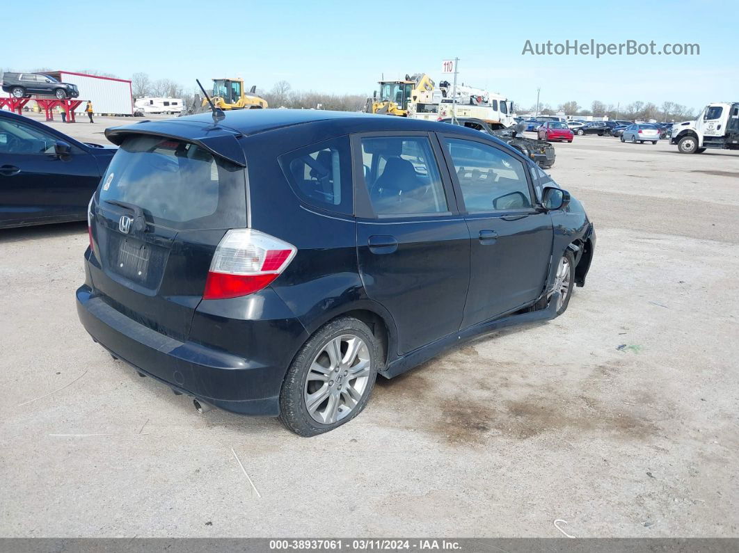 2009 Honda Fit Sport Black vin: JHMGE88619S057959