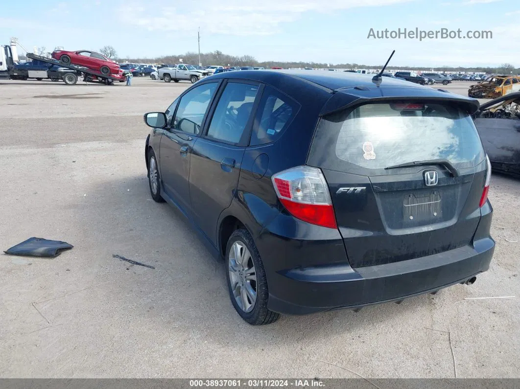 2009 Honda Fit Sport Black vin: JHMGE88619S057959