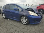 2009 Honda Fit Sport Blue vin: JHMGE88619S060182