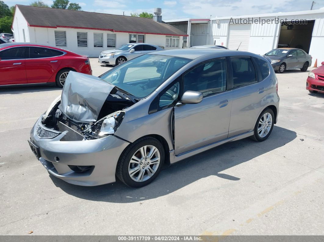 2009 Honda Fit Sport Silver vin: JHMGE88629S063074