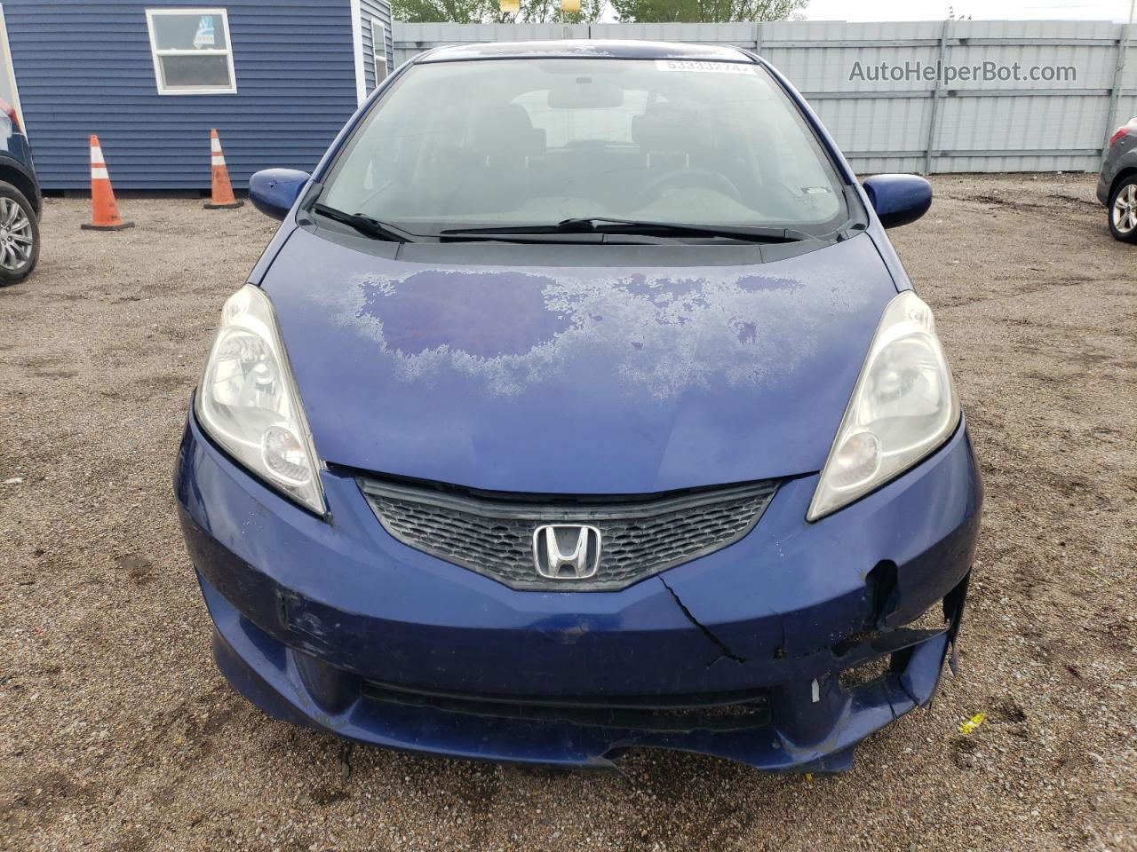 2009 Honda Fit Sport Blue vin: JHMGE88639S005247