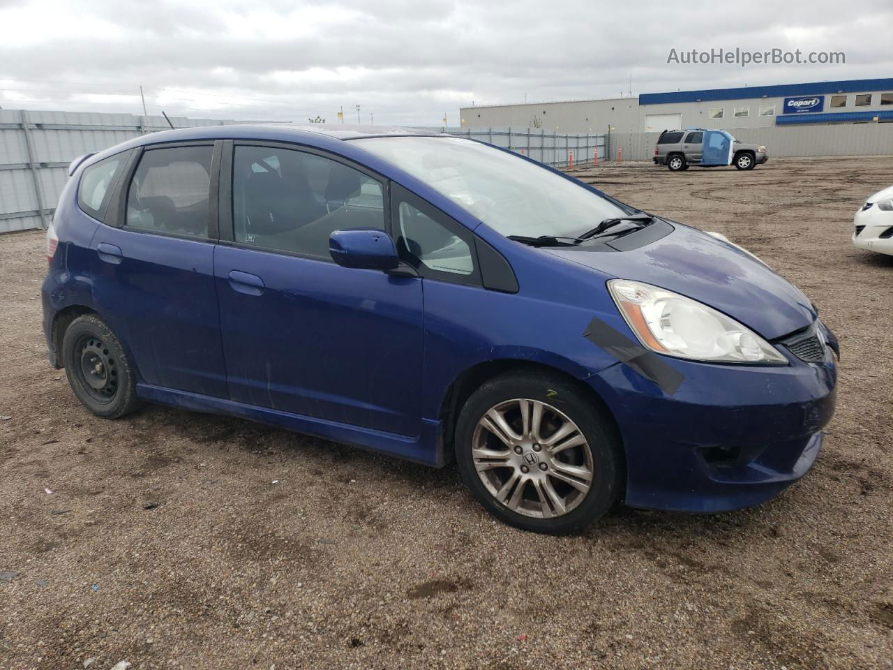 2009 Honda Fit Sport Синий vin: JHMGE88639S005247