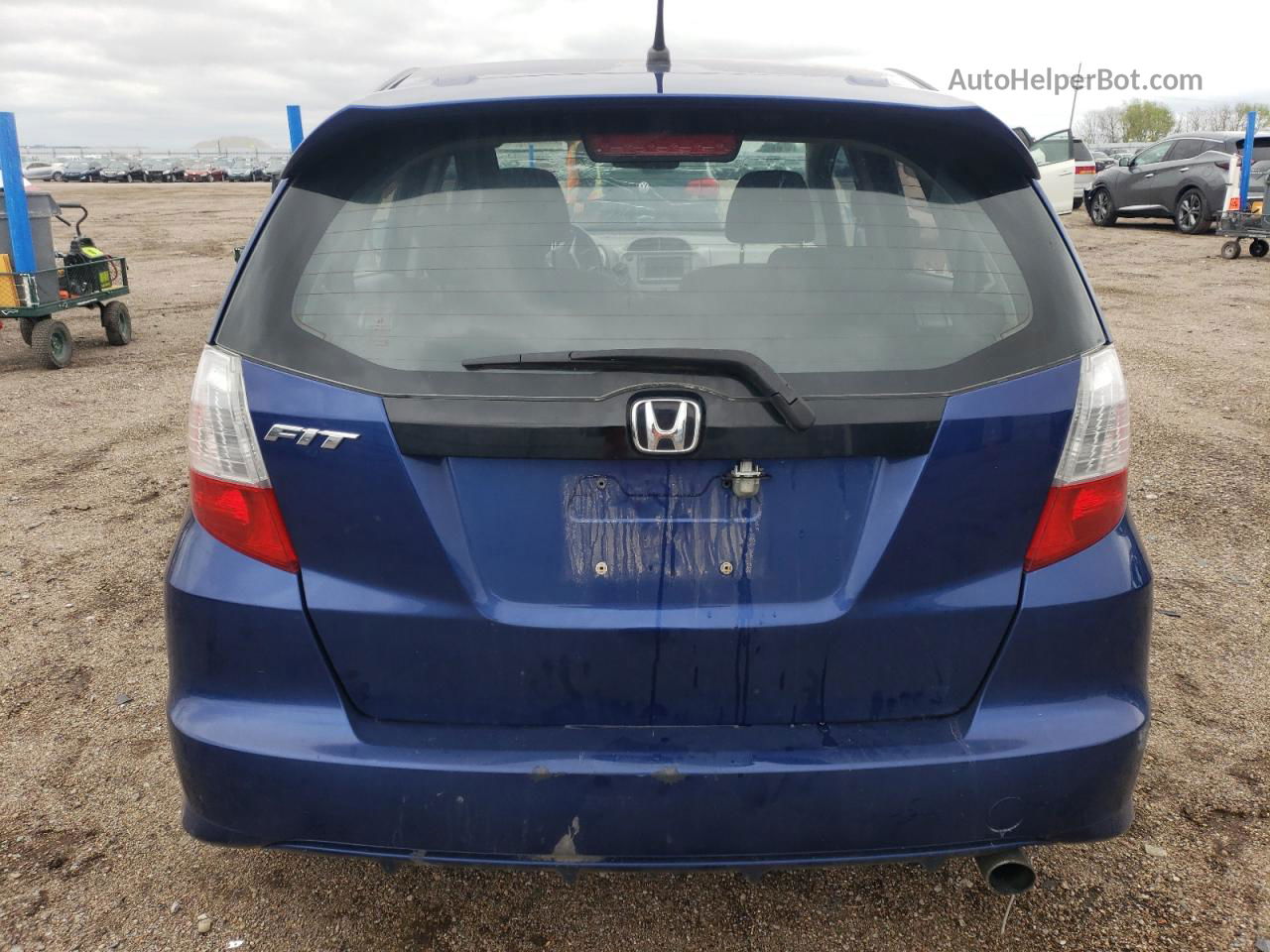 2009 Honda Fit Sport Синий vin: JHMGE88639S005247