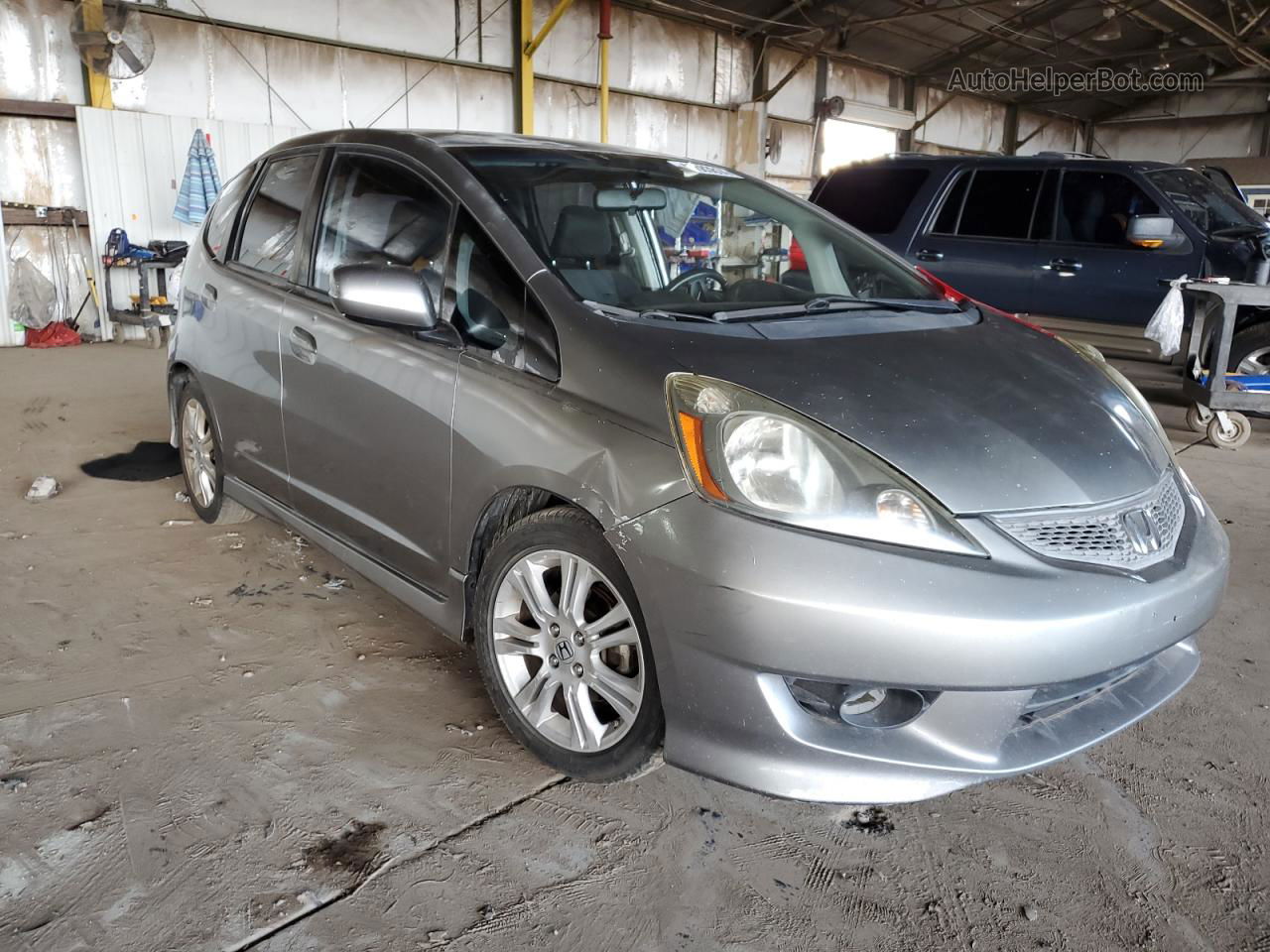 2009 Honda Fit Sport Серый vin: JHMGE88659C002893