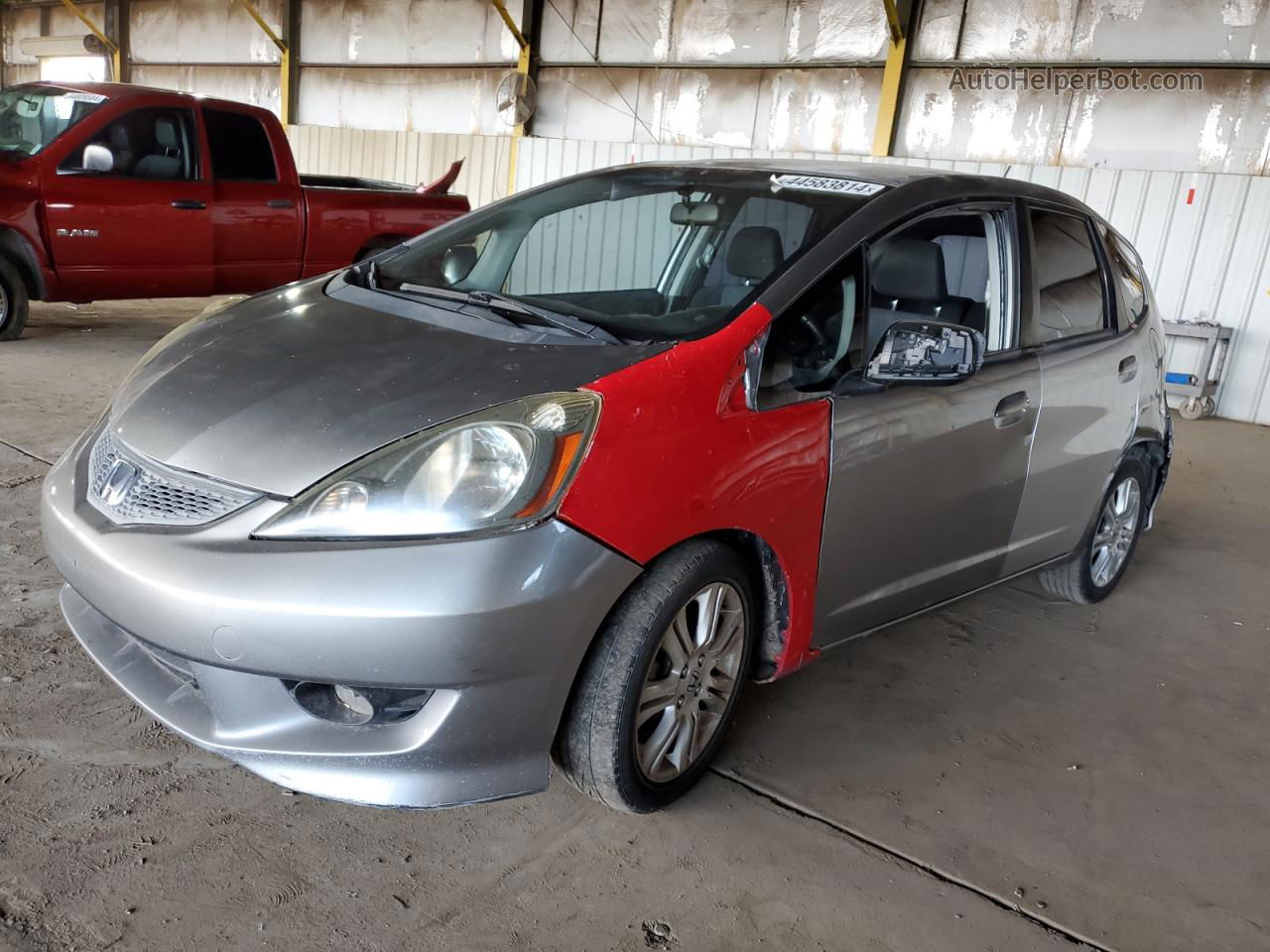 2009 Honda Fit Sport Серый vin: JHMGE88659C002893