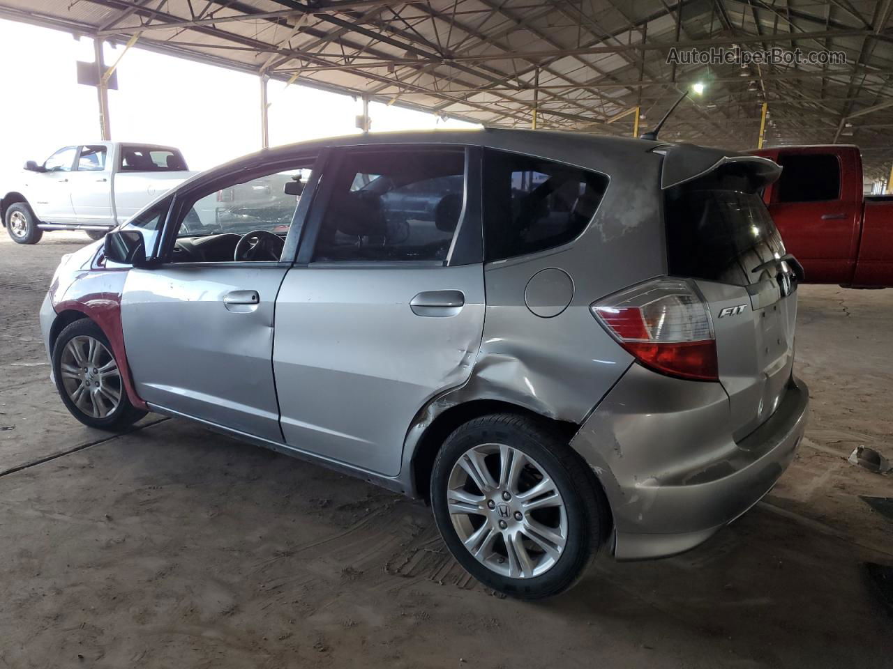 2009 Honda Fit Sport Gray vin: JHMGE88659C002893