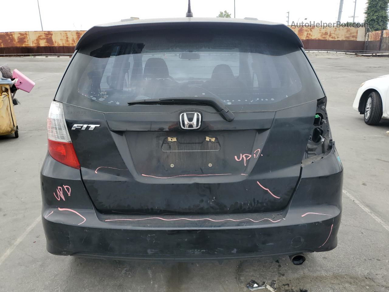 2009 Honda Fit Sport Black vin: JHMGE88659S012863