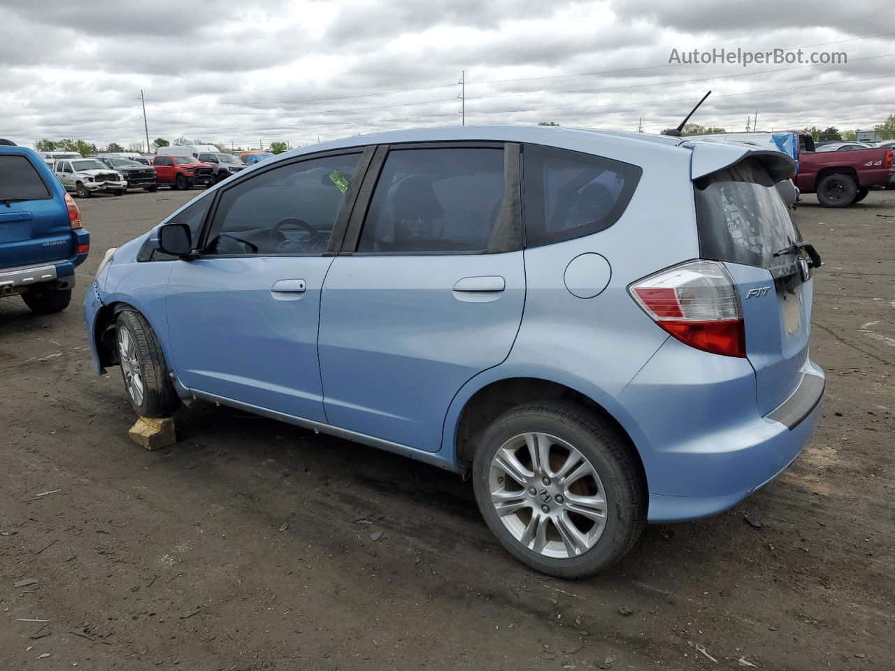 2009 Honda Fit Sport Blue vin: JHMGE88659S013494