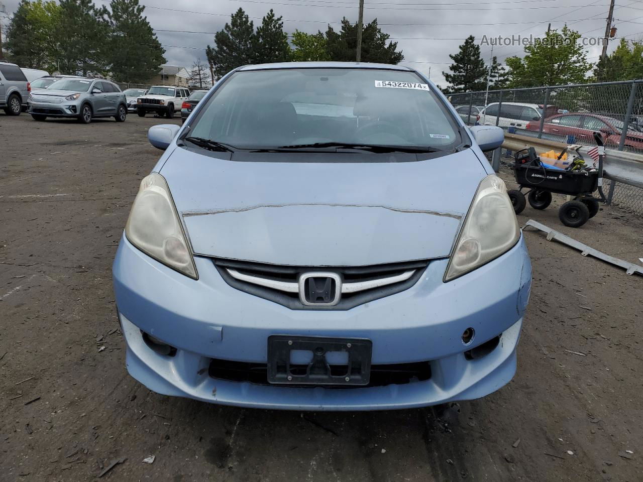 2009 Honda Fit Sport Blue vin: JHMGE88659S013494