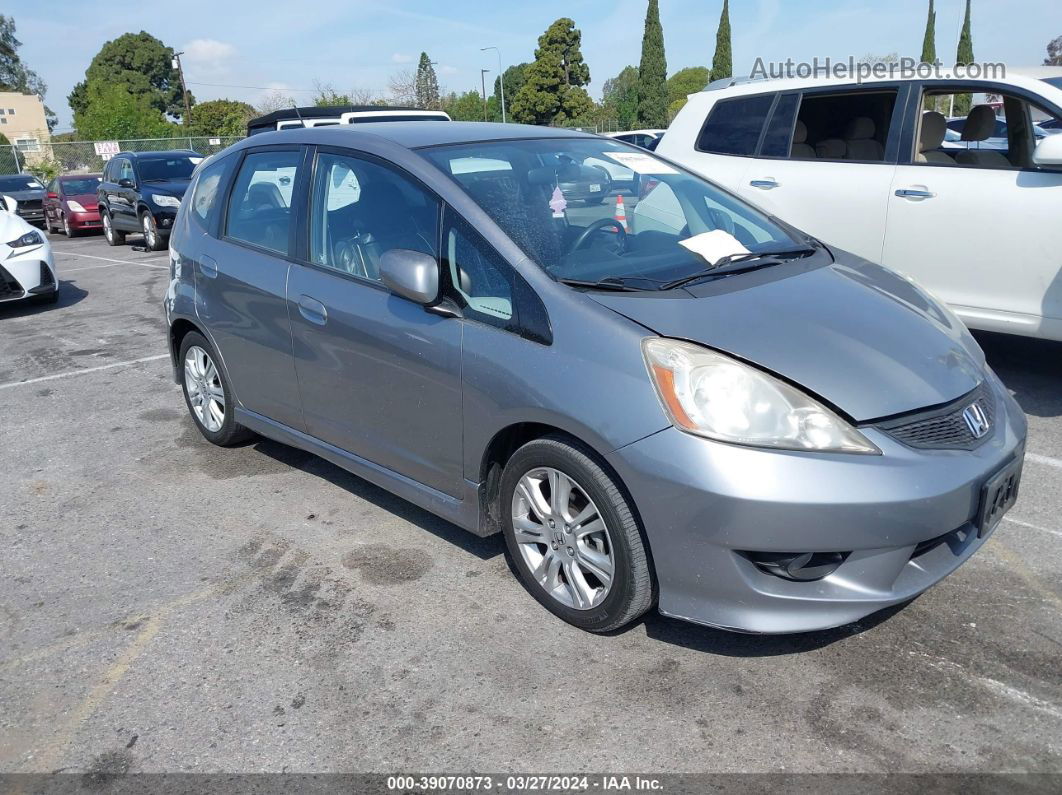 2009 Honda Fit Sport Серый vin: JHMGE88659S032885