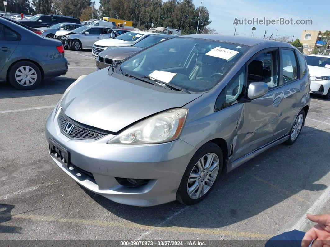 2009 Honda Fit Sport Gray vin: JHMGE88659S032885