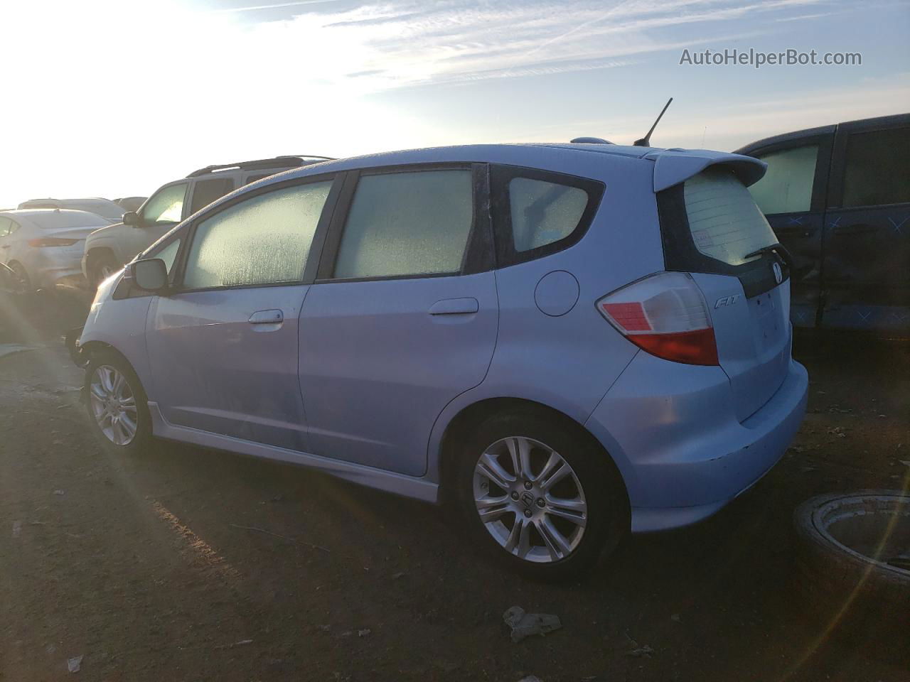 2009 Honda Fit Sport Blue vin: JHMGE88669S003993