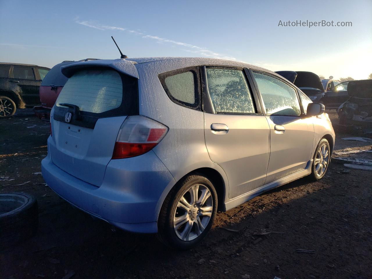 2009 Honda Fit Sport Синий vin: JHMGE88669S003993