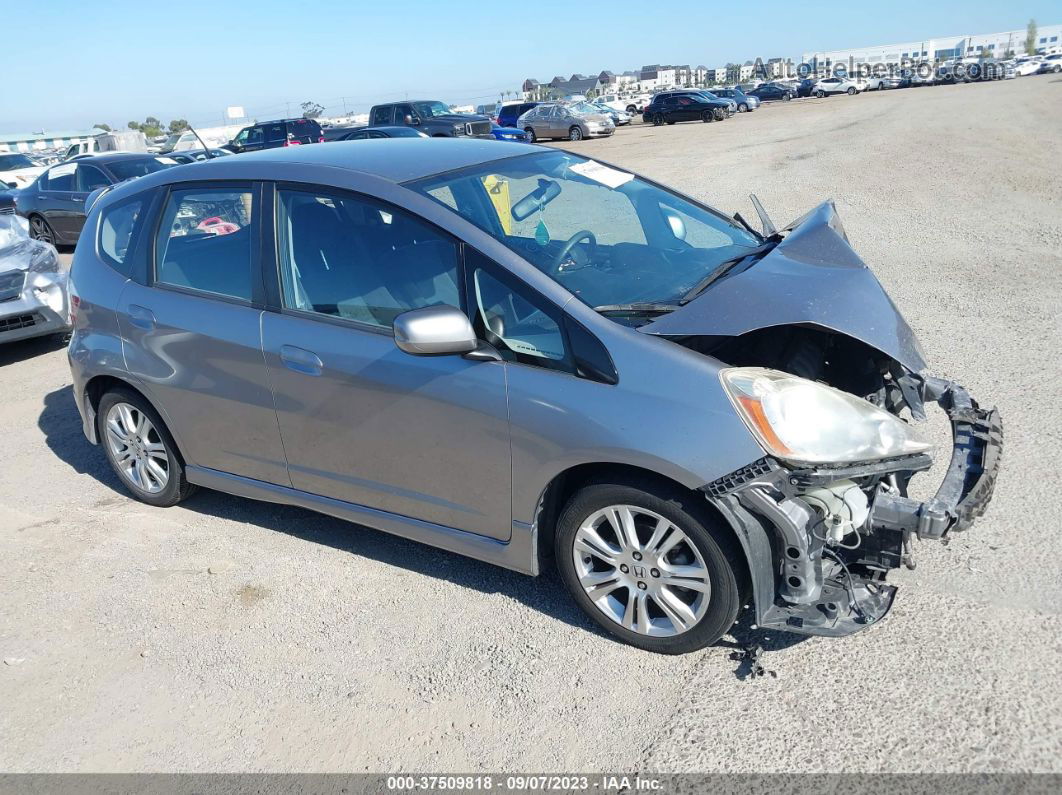 2009 Honda Fit Sport W/navi Silver vin: JHMGE88669S065507