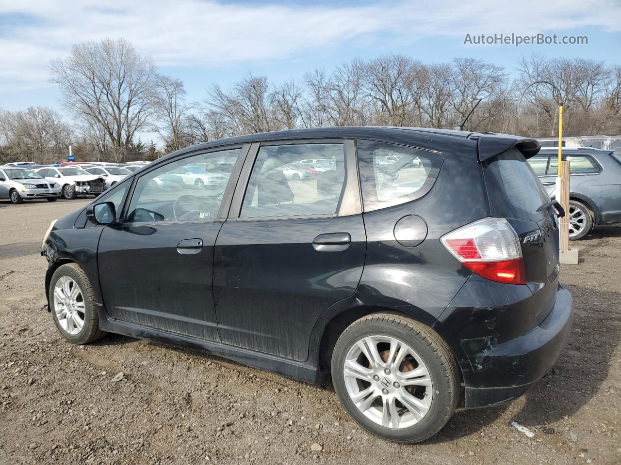 2009 Honda Fit Sport Black vin: JHMGE88679C003480