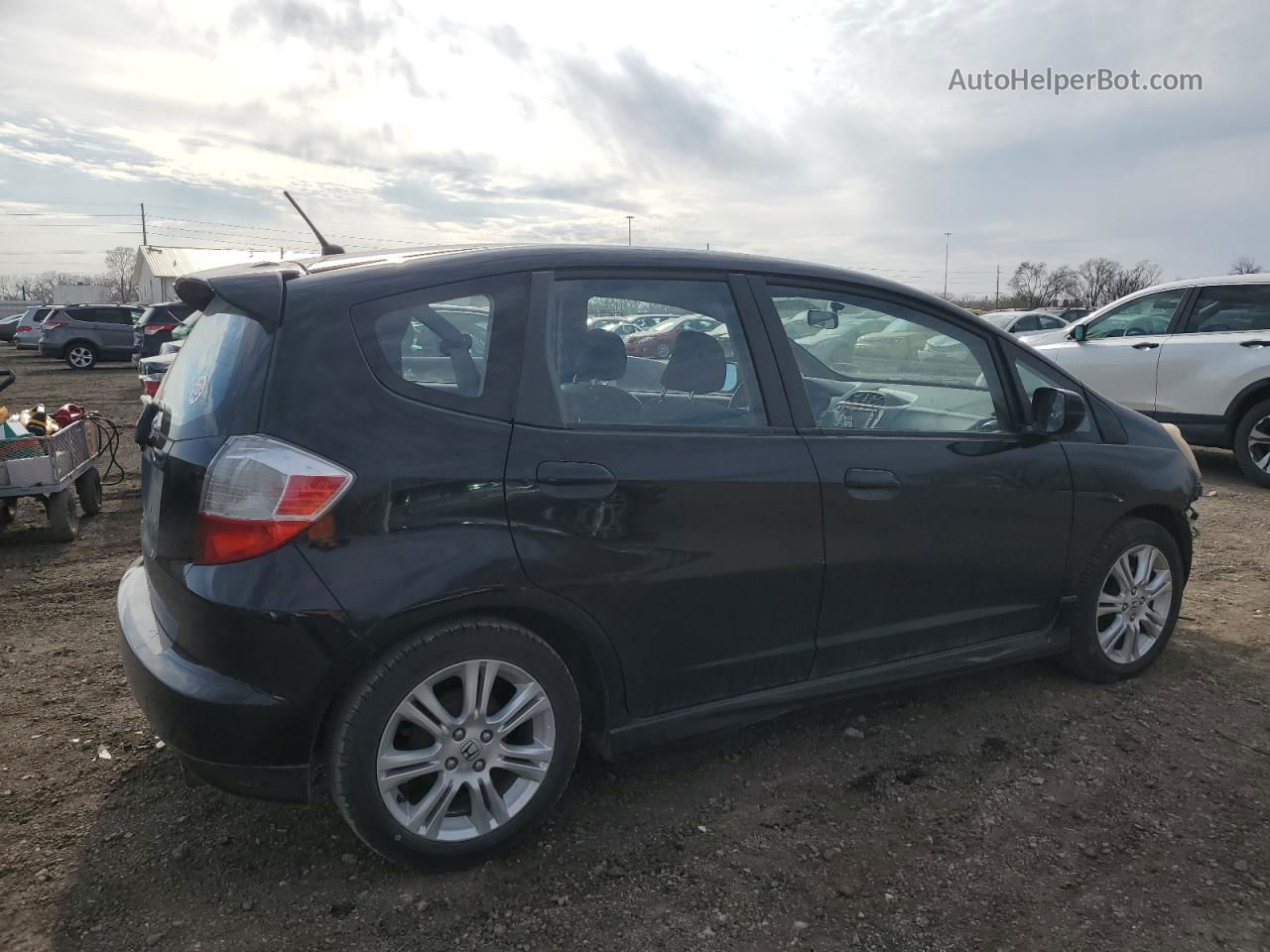 2009 Honda Fit Sport Black vin: JHMGE88679C003480