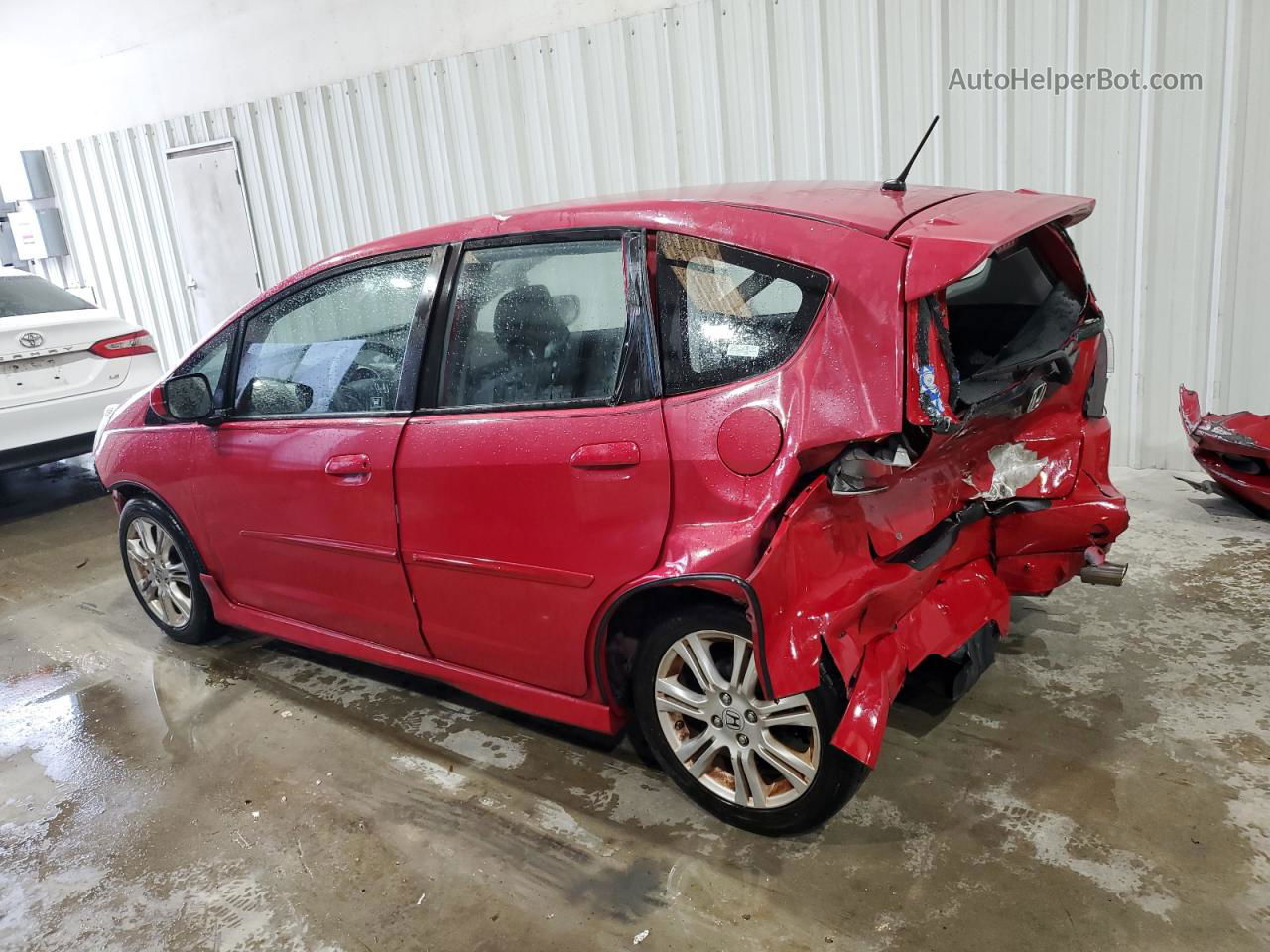 2009 Honda Fit Sport Red vin: JHMGE88679S041605