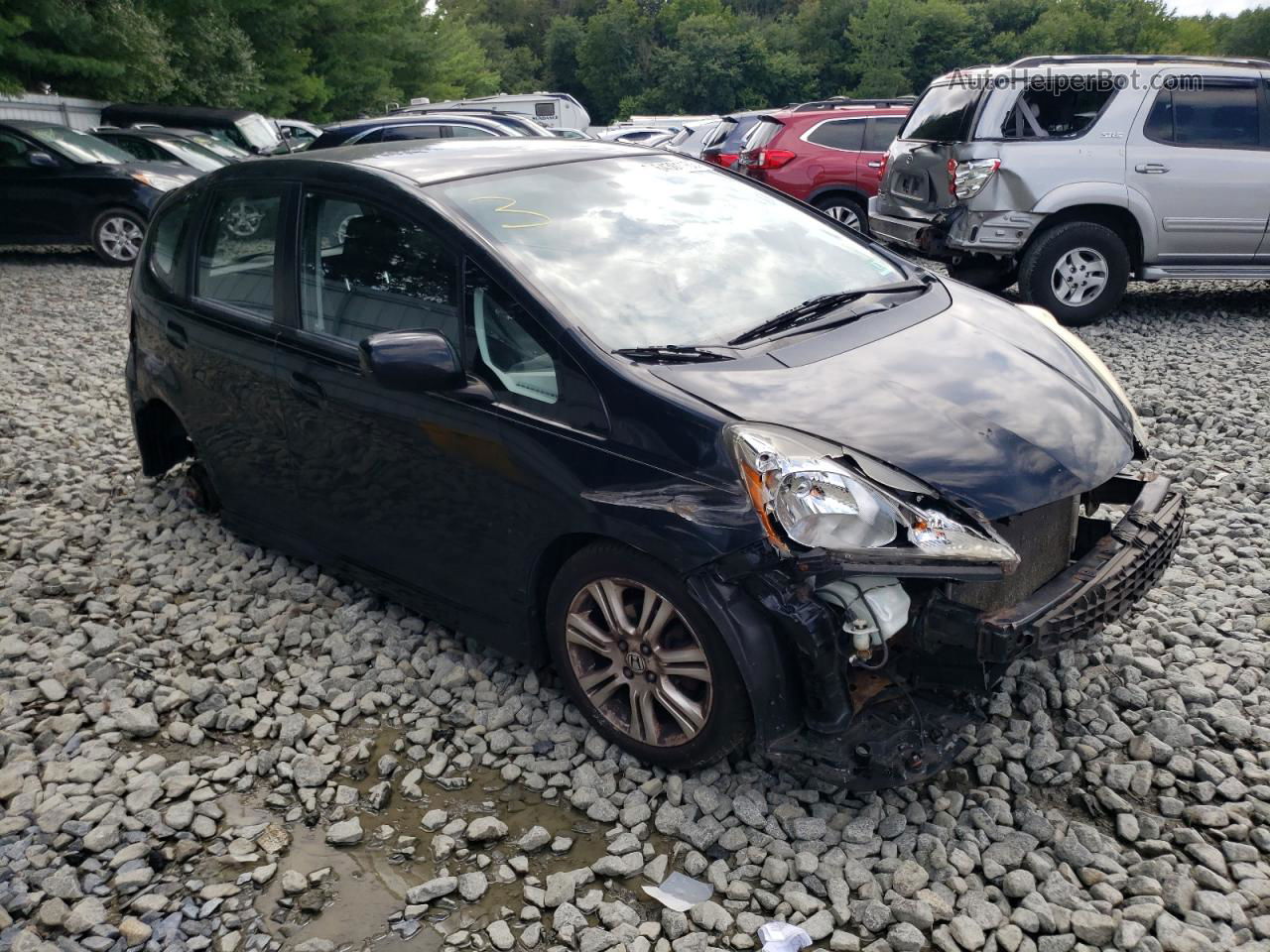 2009 Honda Fit Sport Black vin: JHMGE88689S009018