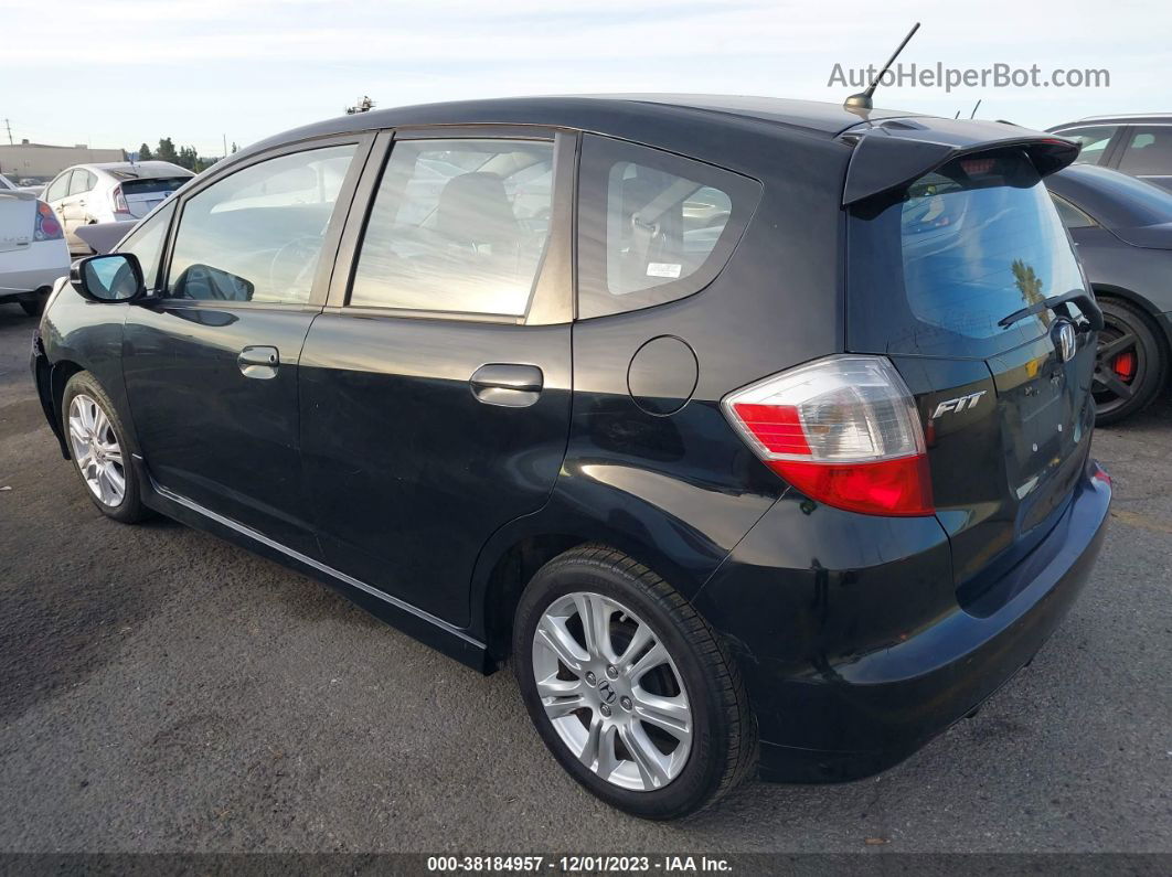 2009 Honda Fit Sport Black vin: JHMGE88699S036096