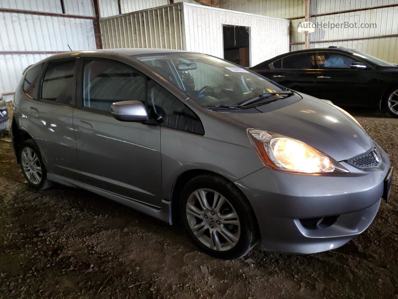 2009 Honda Fit Sport Silver vin: JHMGE88699S059216