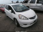 2009 Honda Fit Sport W/navi White vin: JHMGE886X9S004578