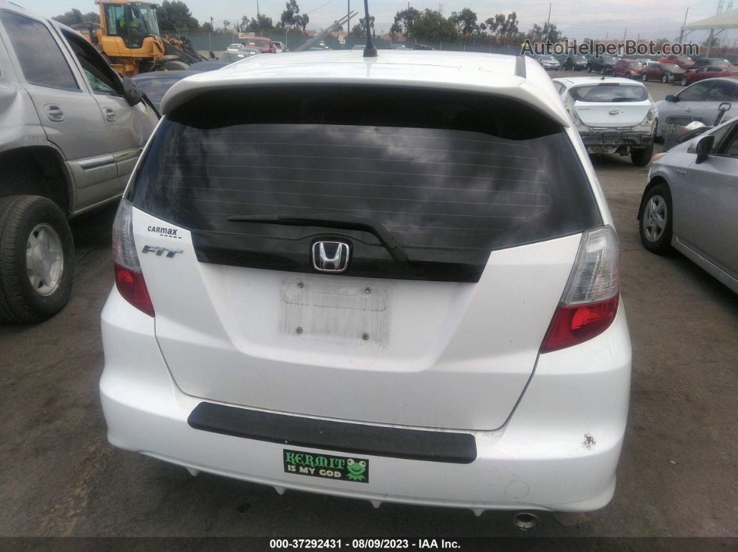 2009 Honda Fit Sport W/navi White vin: JHMGE886X9S004578