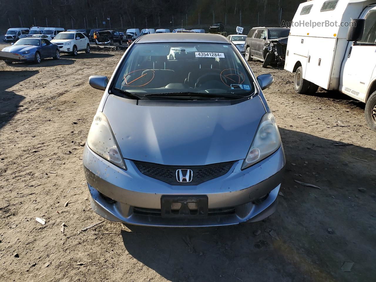 2009 Honda Fit Sport Серый vin: JHMGE886X9S013894