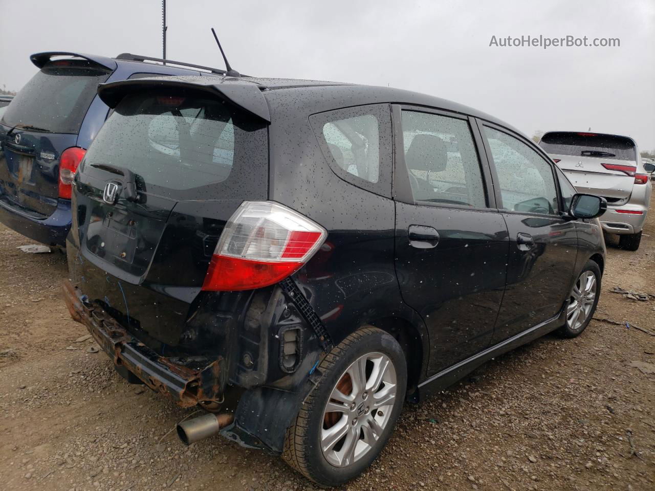 2009 Honda Fit Sport Black vin: JHMGE886X9S057961