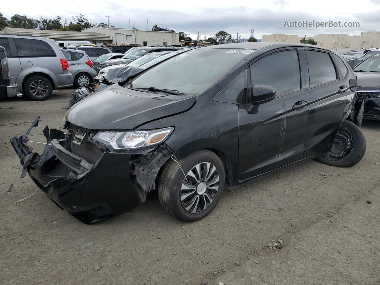 2016 Honda Fit Lx Black vin: JHMGK5H50GS012426