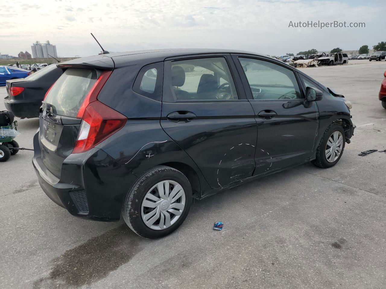 2016 Honda Fit Lx Black vin: JHMGK5H50GX006550