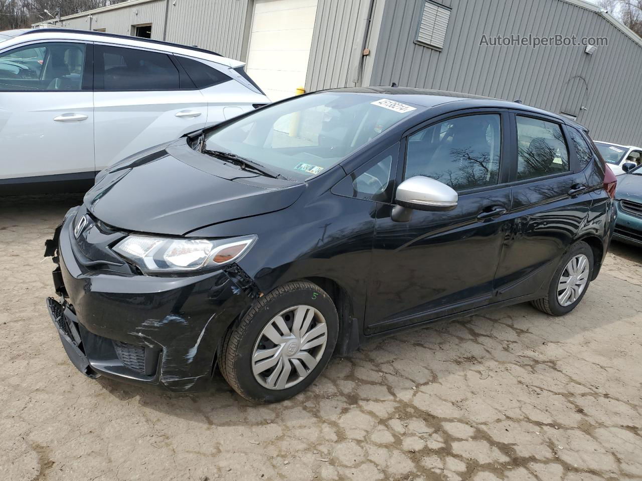 2016 Honda Fit Lx Black vin: JHMGK5H50GX010209