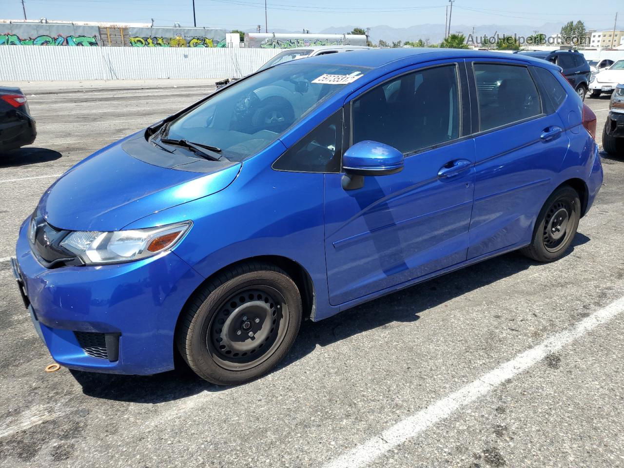 2016 Honda Fit Lx Blue vin: JHMGK5H50GX012039