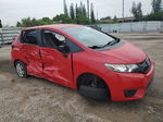 2016 Honda Fit Lx Red vin: JHMGK5H50GX013577