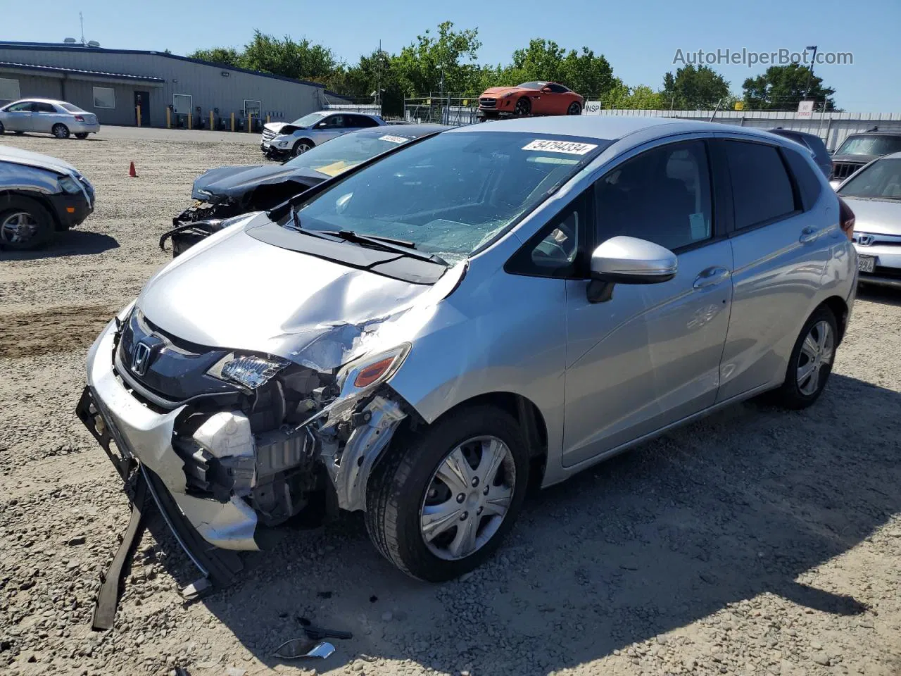 2016 Honda Fit Lx Silver vin: JHMGK5H50GX021016