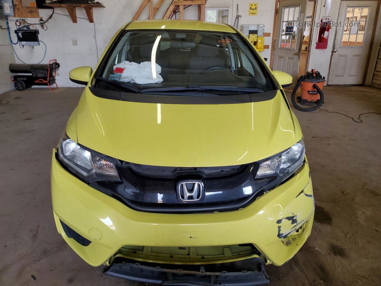 2016 Honda Fit Lx Yellow vin: JHMGK5H50GX021212