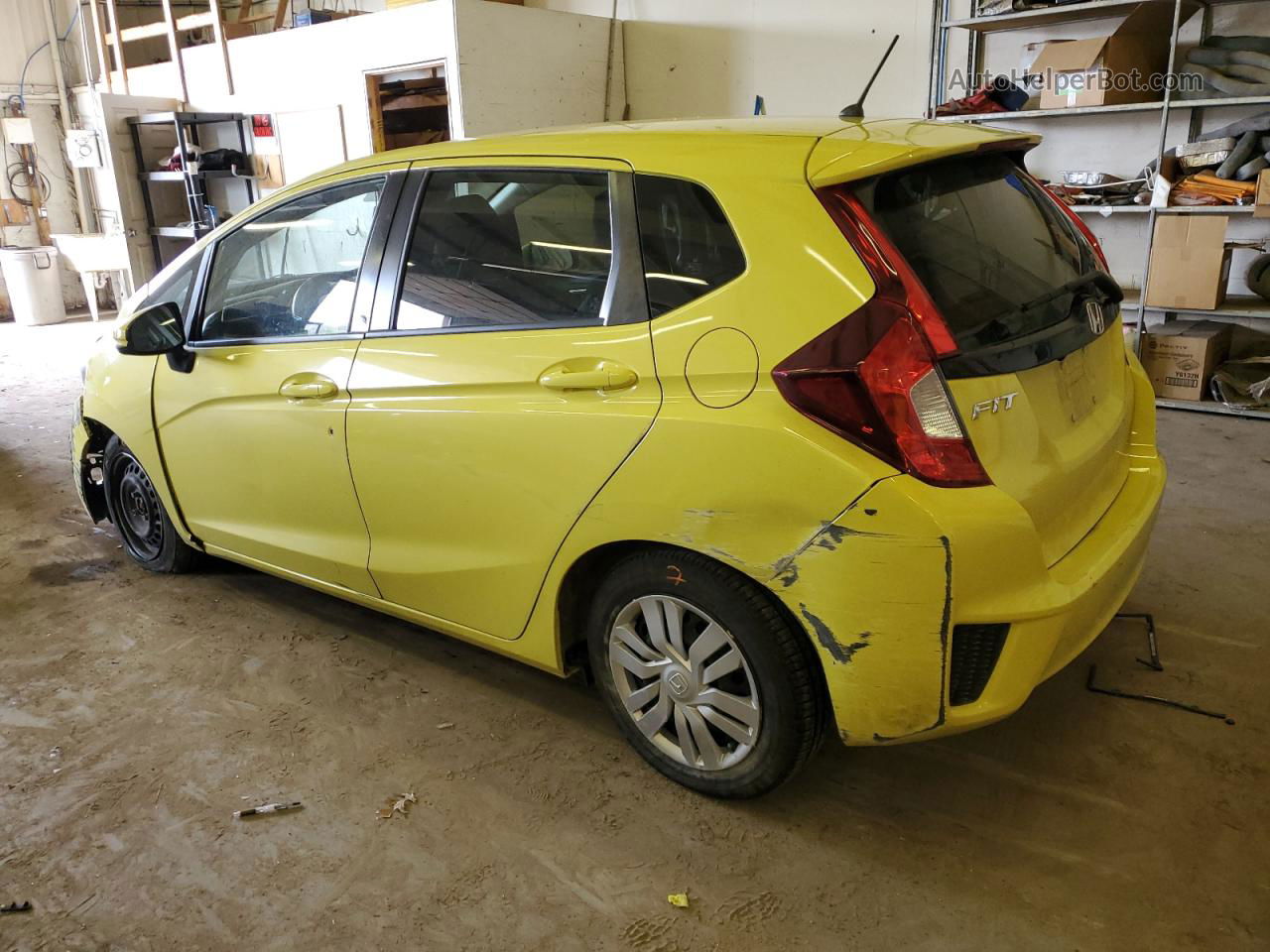 2016 Honda Fit Lx Yellow vin: JHMGK5H50GX021212