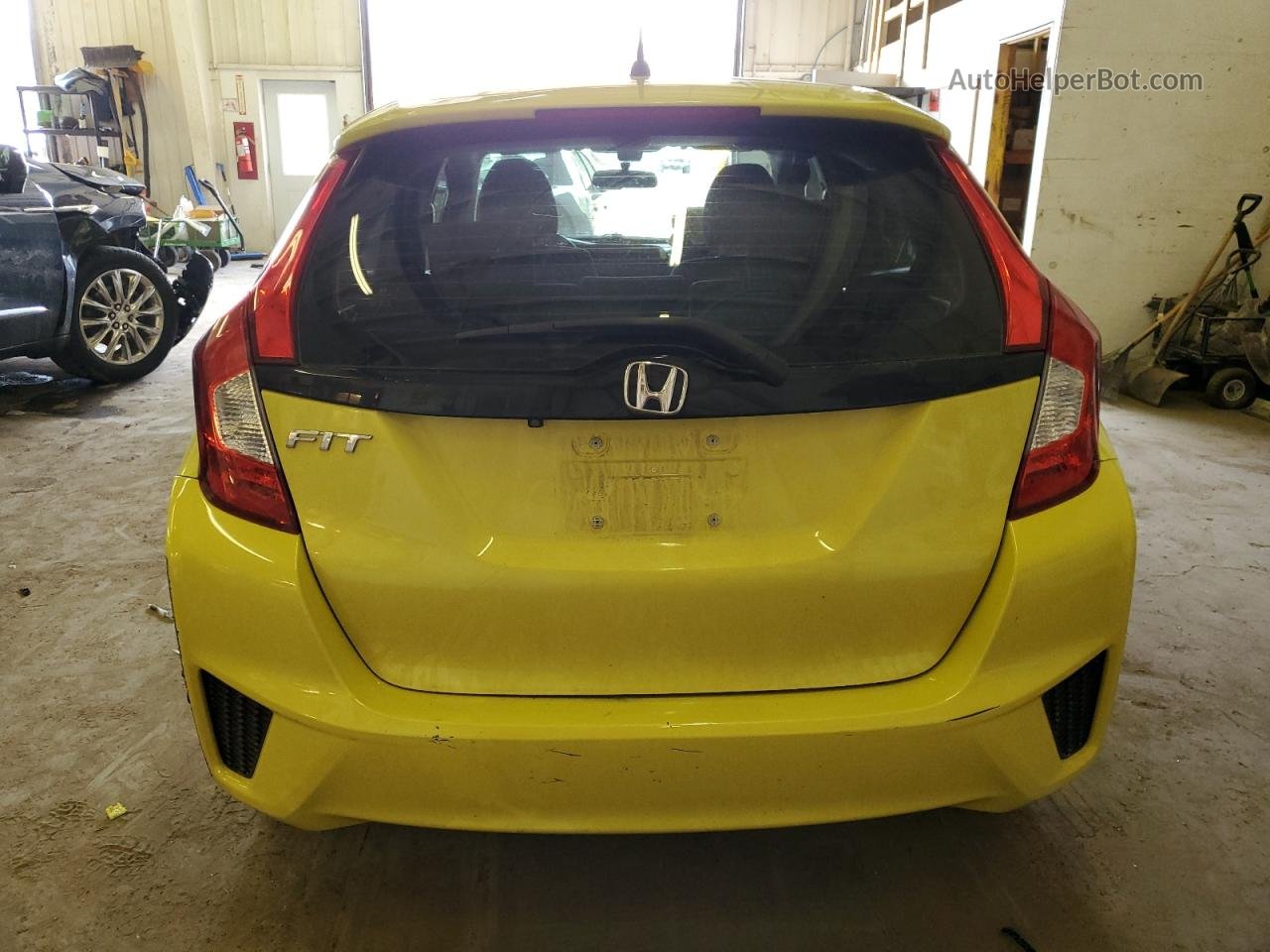 2016 Honda Fit Lx Yellow vin: JHMGK5H50GX021212