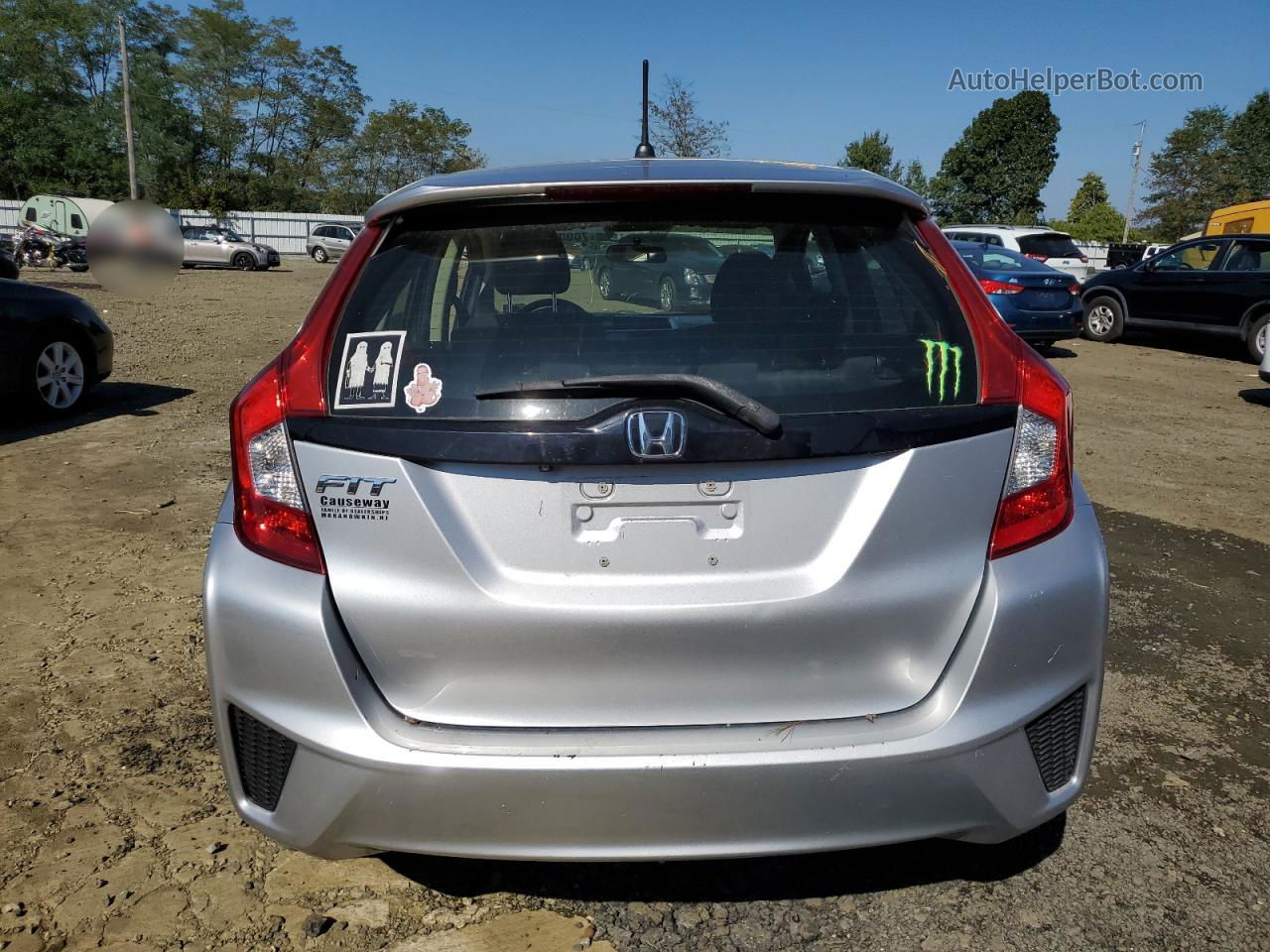 2016 Honda Fit Lx Silver vin: JHMGK5H51GS001788