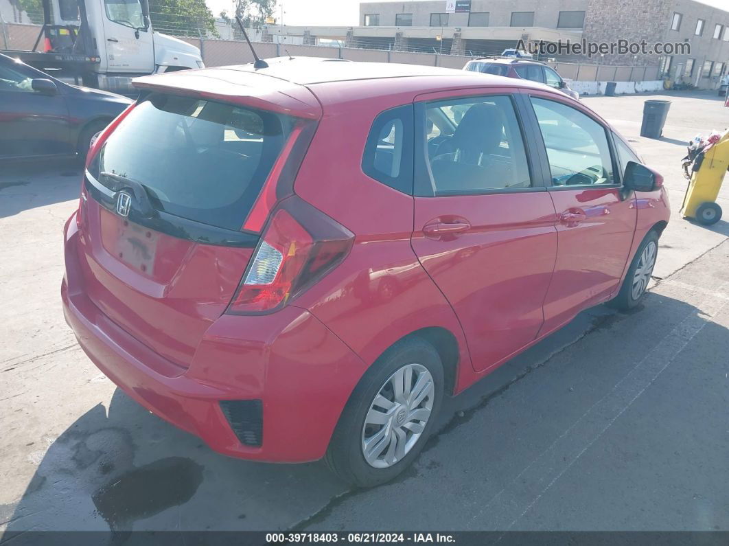 2016 Honda Fit Lx Red vin: JHMGK5H51GS011012